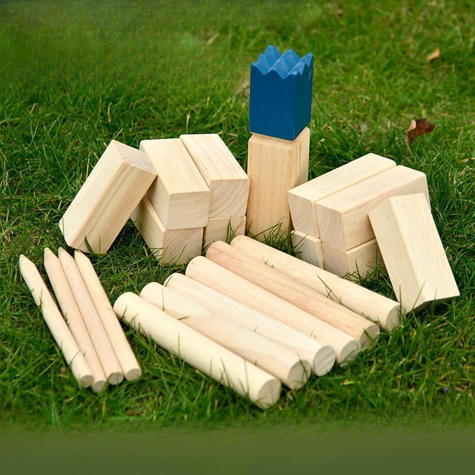 Kubb Game Yard - Premium Wooden Kubb Yard Game Set