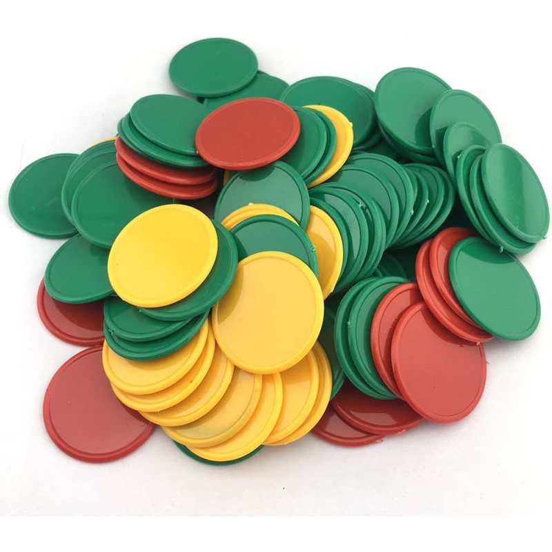 40PCS 37MM Plastic Poker Chips - Party Games Juegos De Mesa 评论和价格