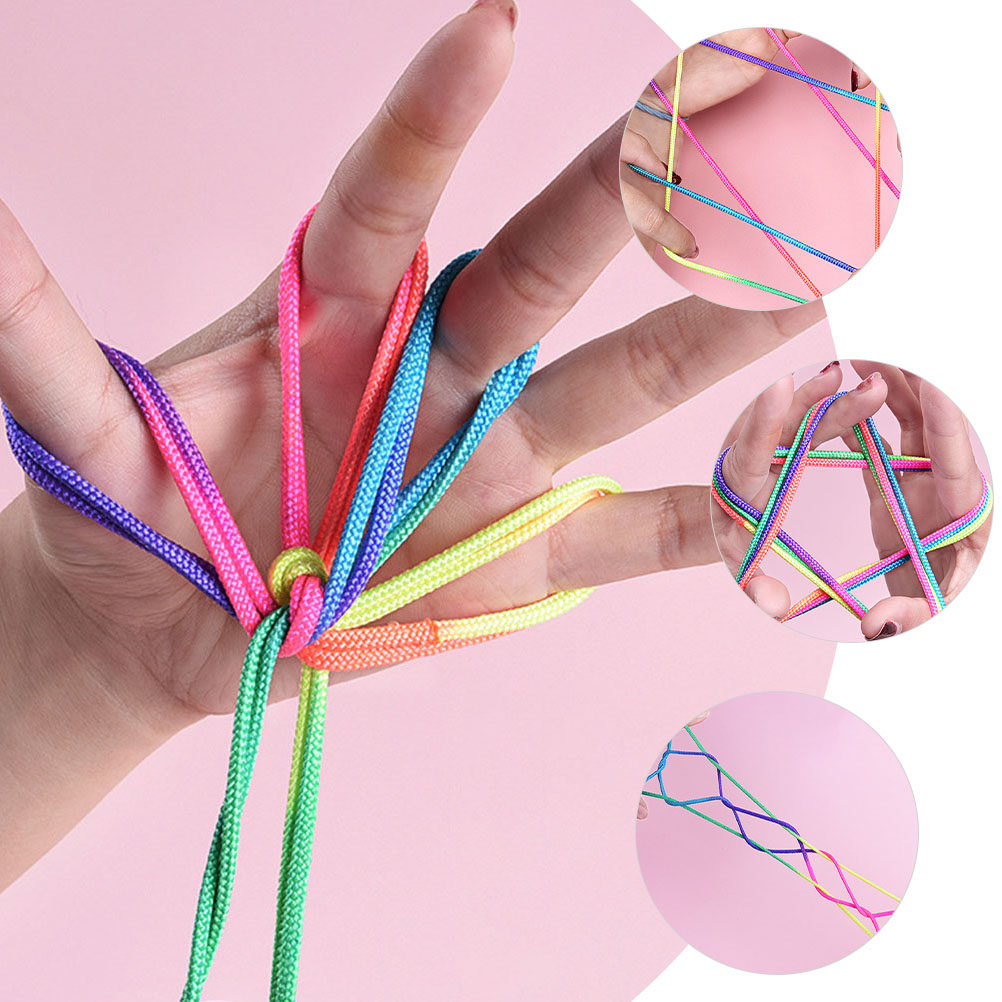 3Pcs Rainbow Flower Finger Str - Party Games Kid Friendly 评论和价格