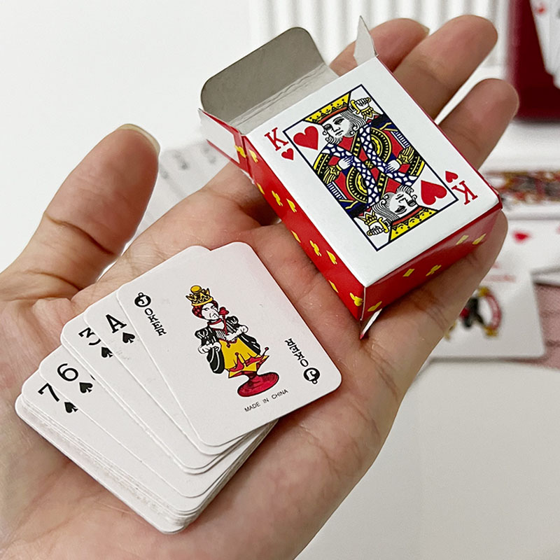 Mini Poker Playing Cards Cute  - Party Games Juegos De Mesa 评论和价格
