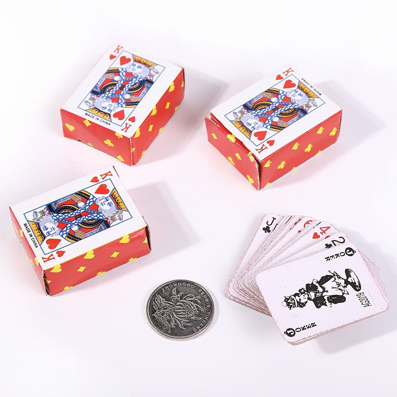 Mini Poker Playing Cards Cute  - Party Games Juegos De Mesa 评论和价格