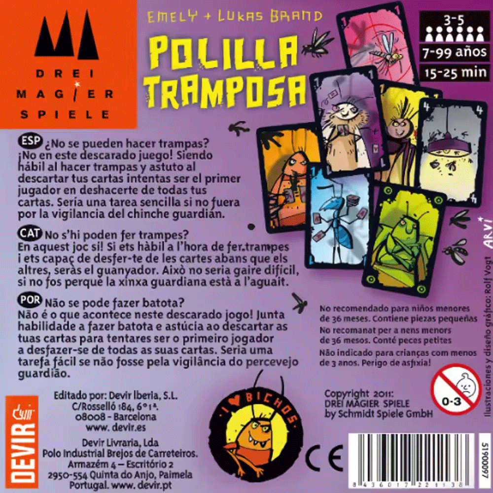 Polilla Tramposa Board Games T - Party Games Juegos De Mesa 评论和价格
